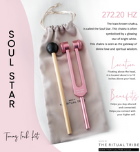 Load image into Gallery viewer, Soul Star Chakra Tuning Fork Kit ~ 272.20 Hz