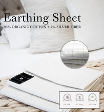 Load image into Gallery viewer, Pillow Case Earthing/Grounding Organic Cotton Flat Bed Sheet